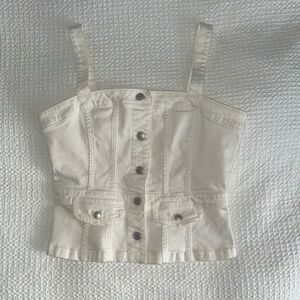 Madewell Jean Button Tank Top